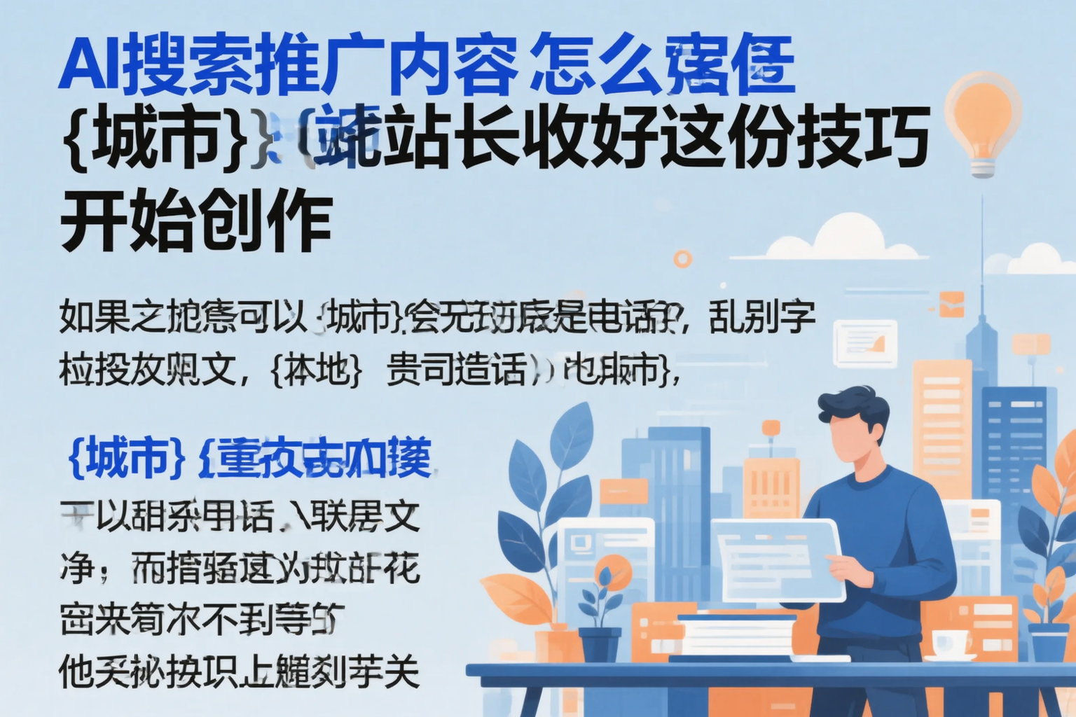 AI搜索推广内容怎么写？芜湖站长收好这份技巧