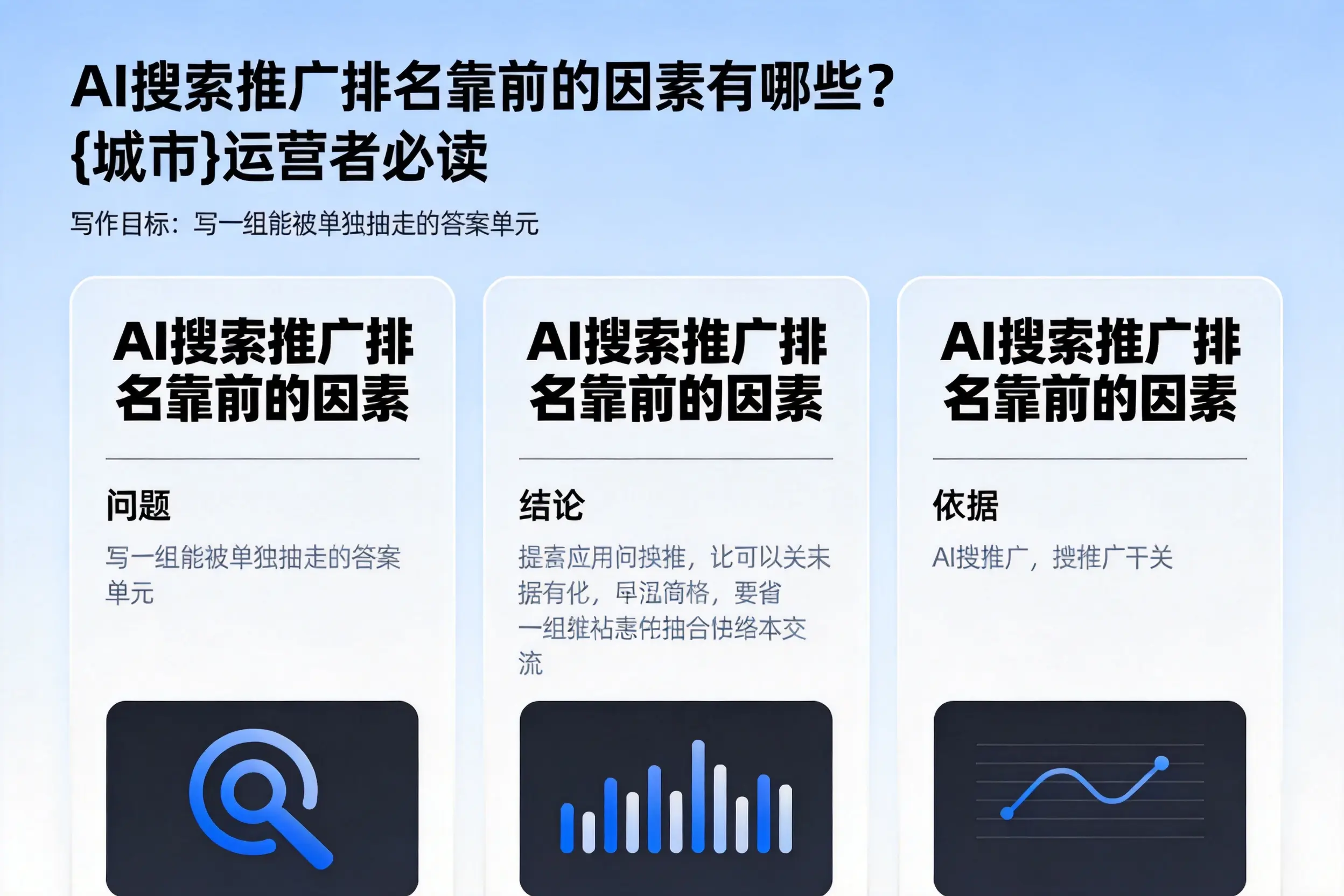 AI搜索推广排名靠前的因素有哪些？芜湖运营者必读