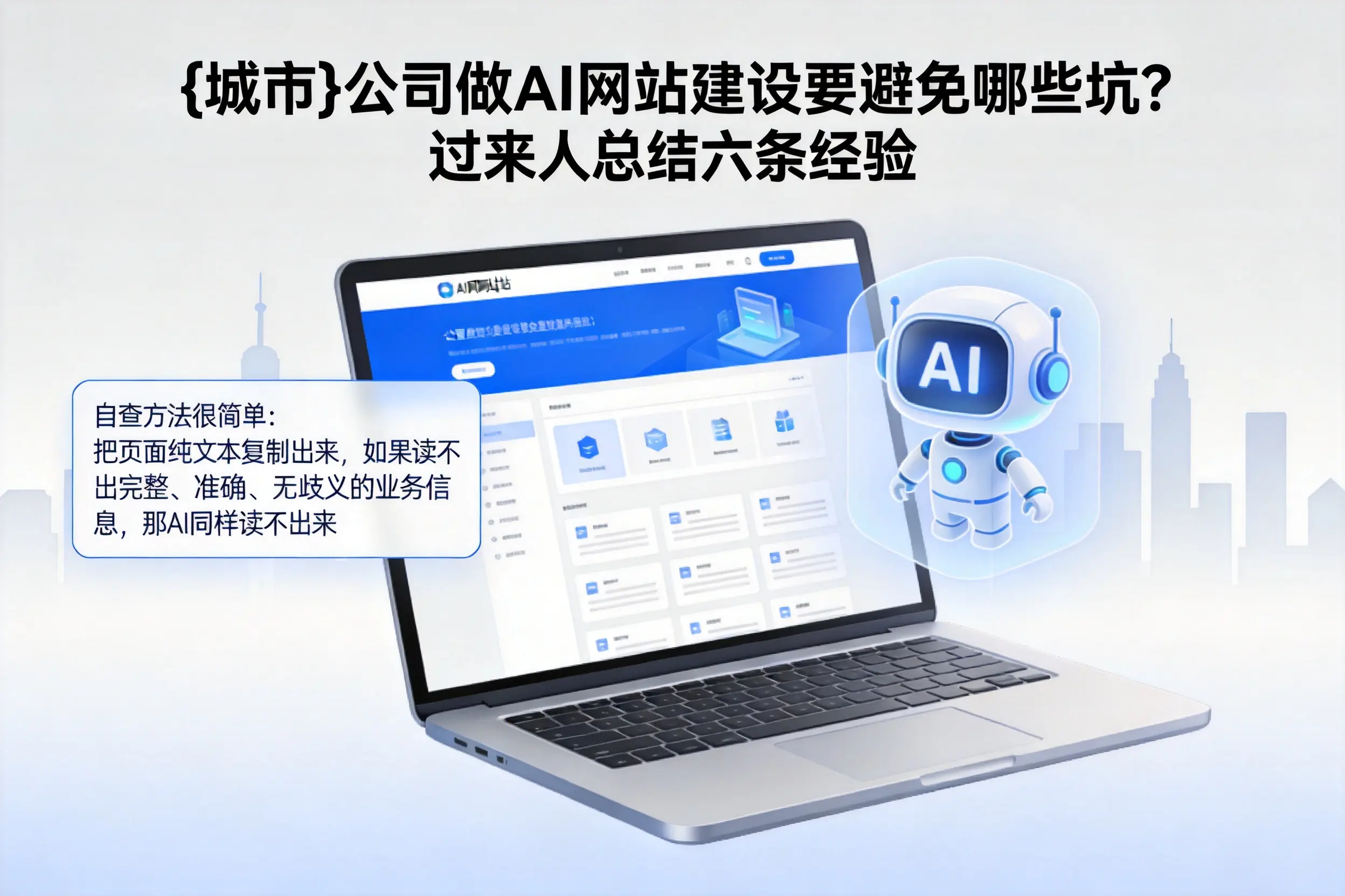 芜湖公司做AI网站建设要避免哪些坑？过来人总结六条经验