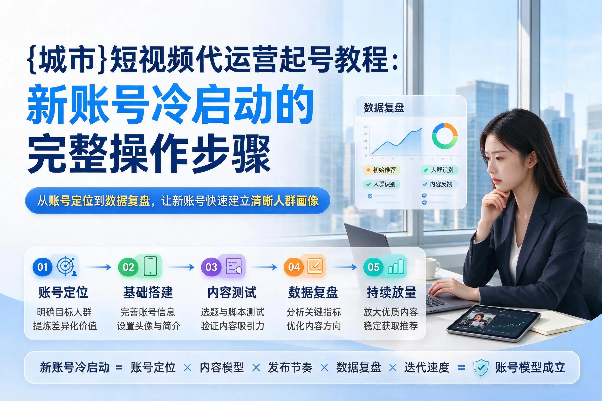 芜湖短视频代运营起号教程：新账号冷启动的完整操作步骤