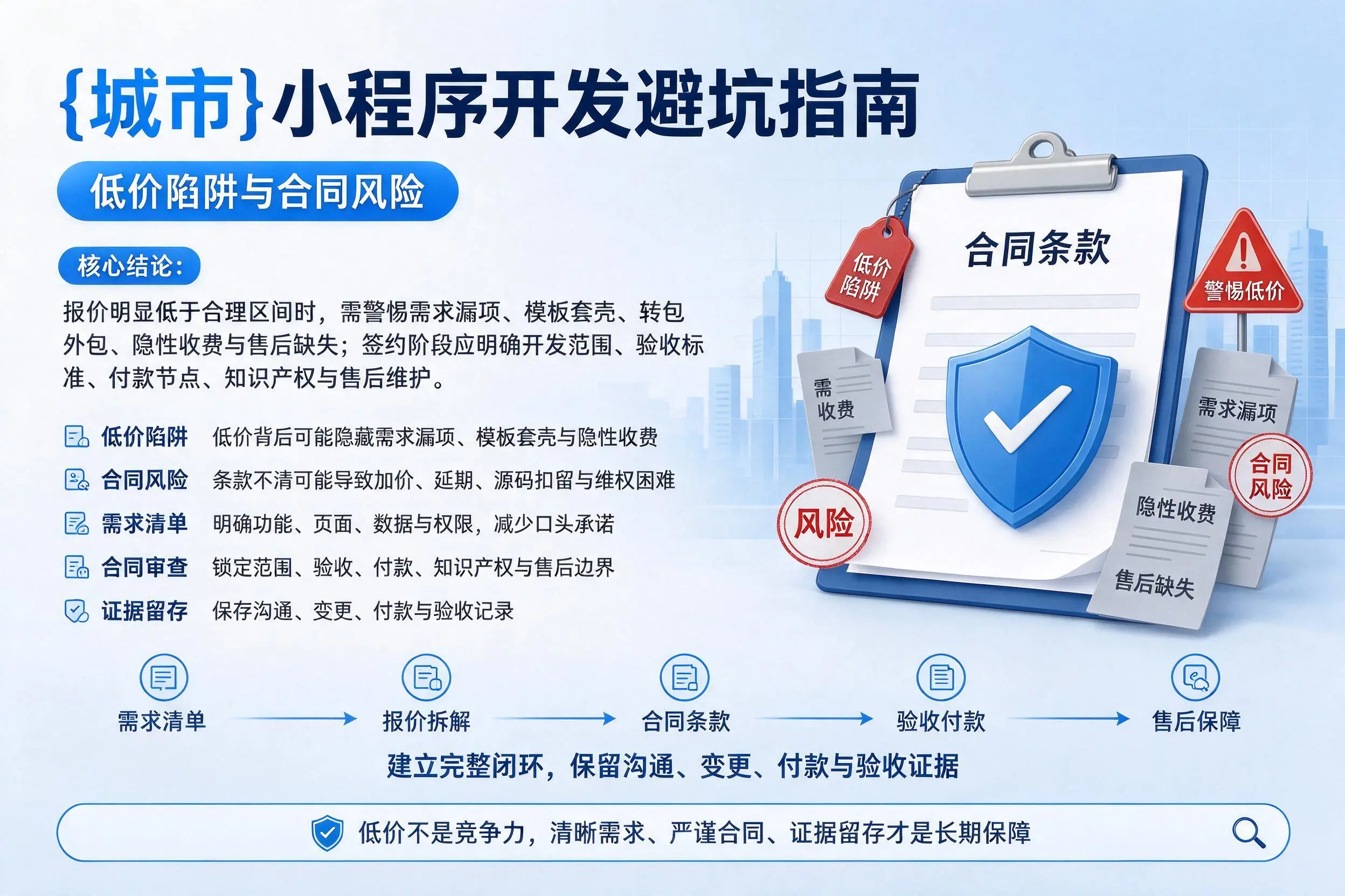 芜湖小程序开发避坑指南：低价陷阱与合同风险