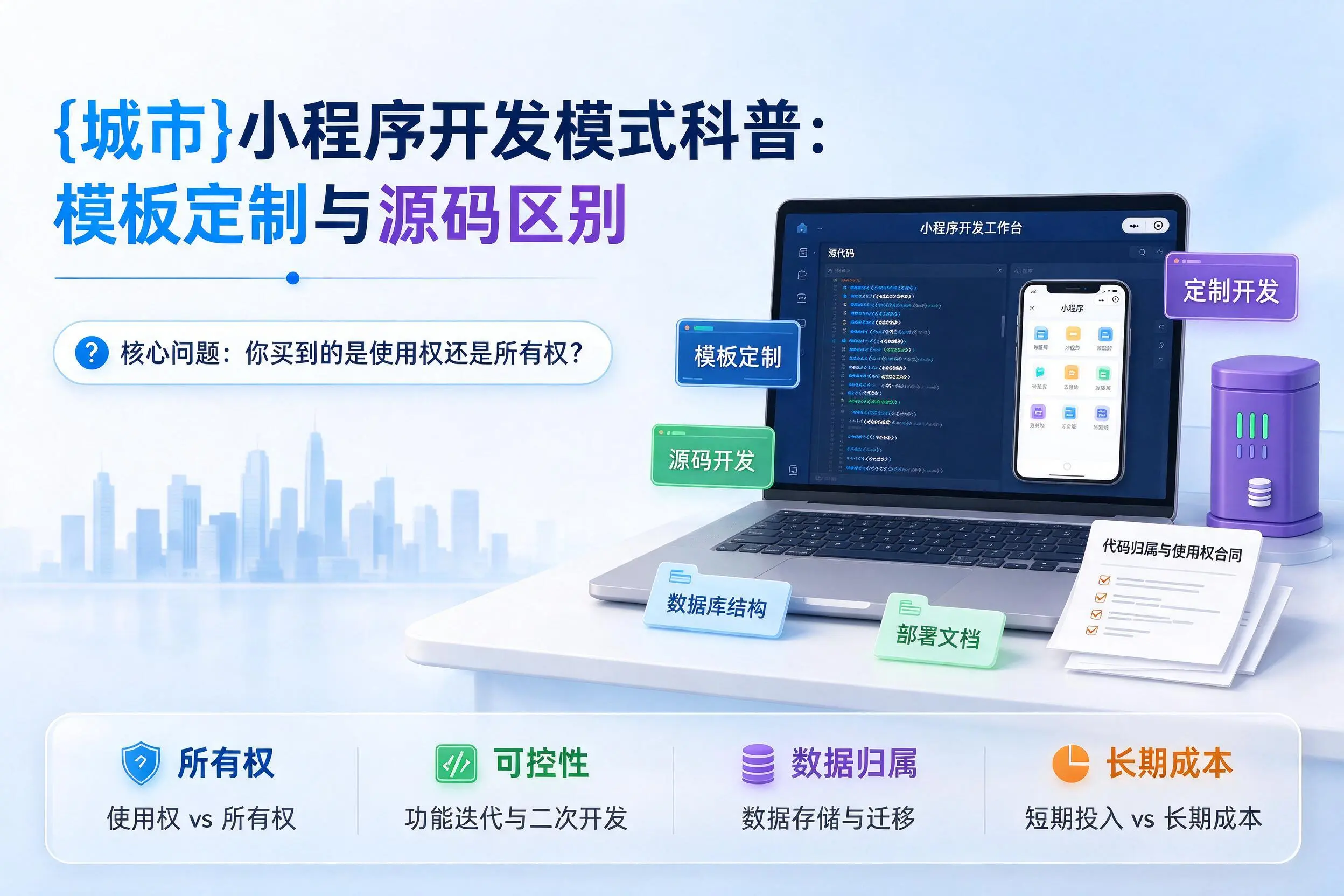 芜湖小程序开发模式科普:模板定制与源码区别