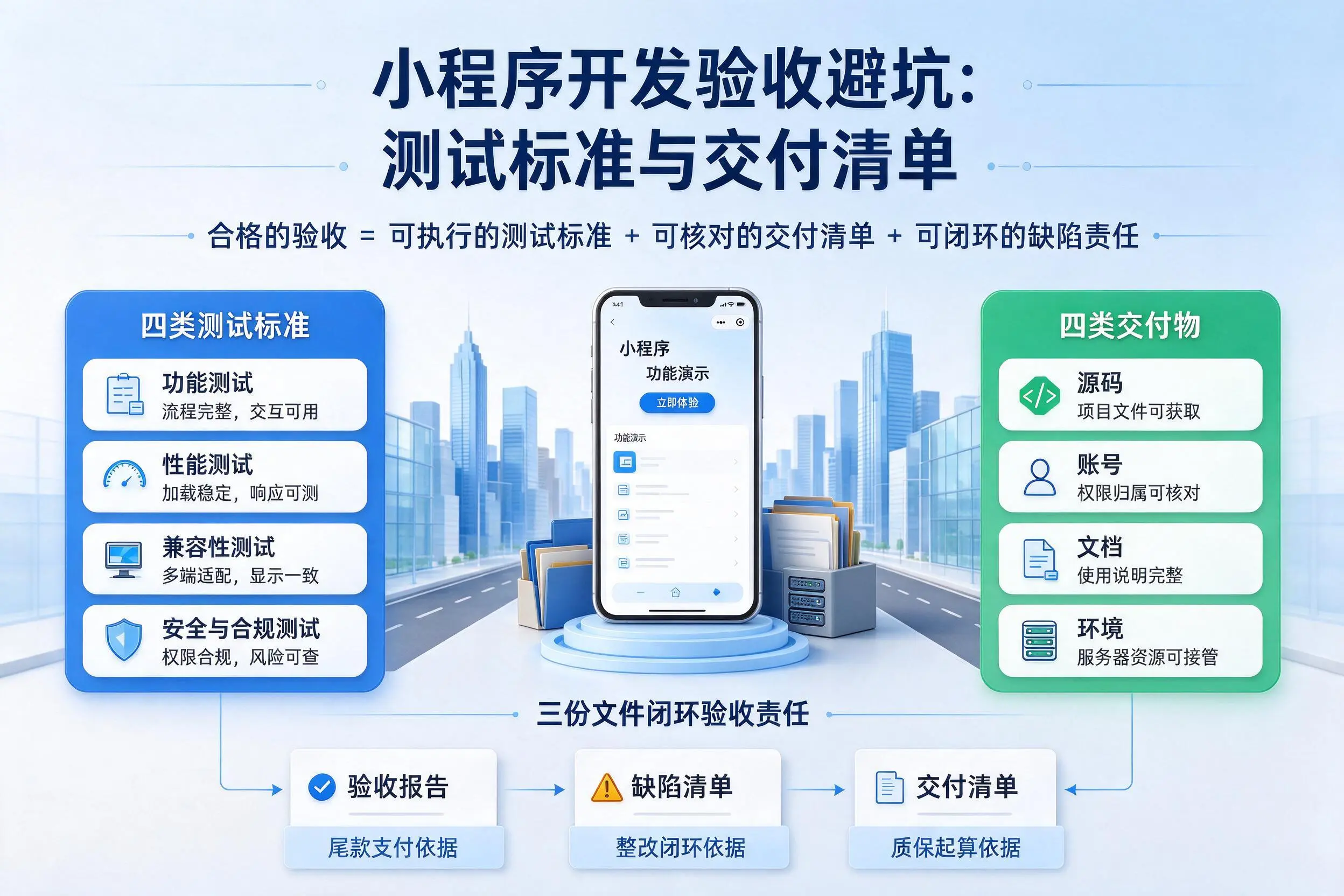 芜湖小程序开发验收避坑：测试标准与交付清单