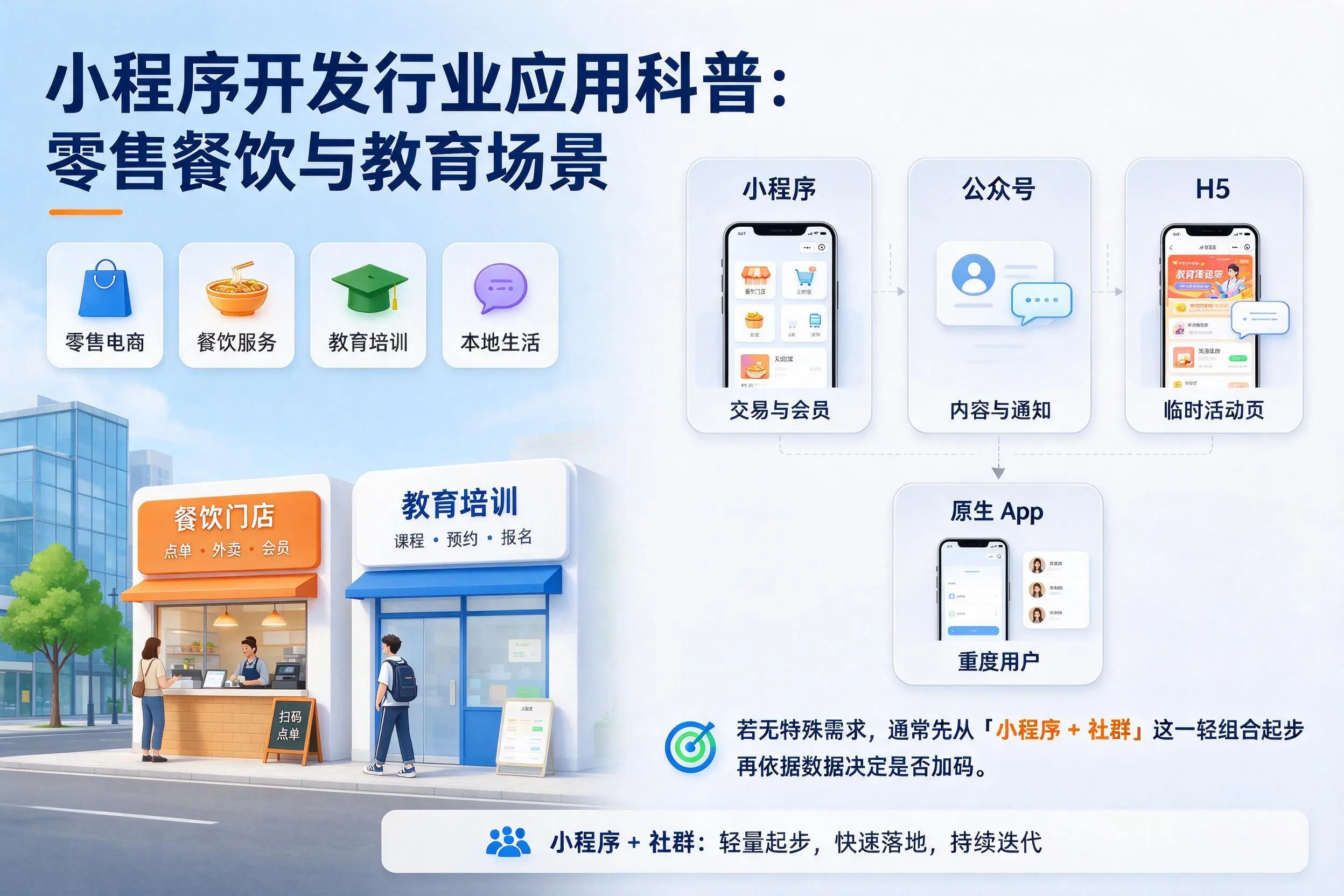 芜湖小程序开发行业应用科普：零售餐饮与教育场景