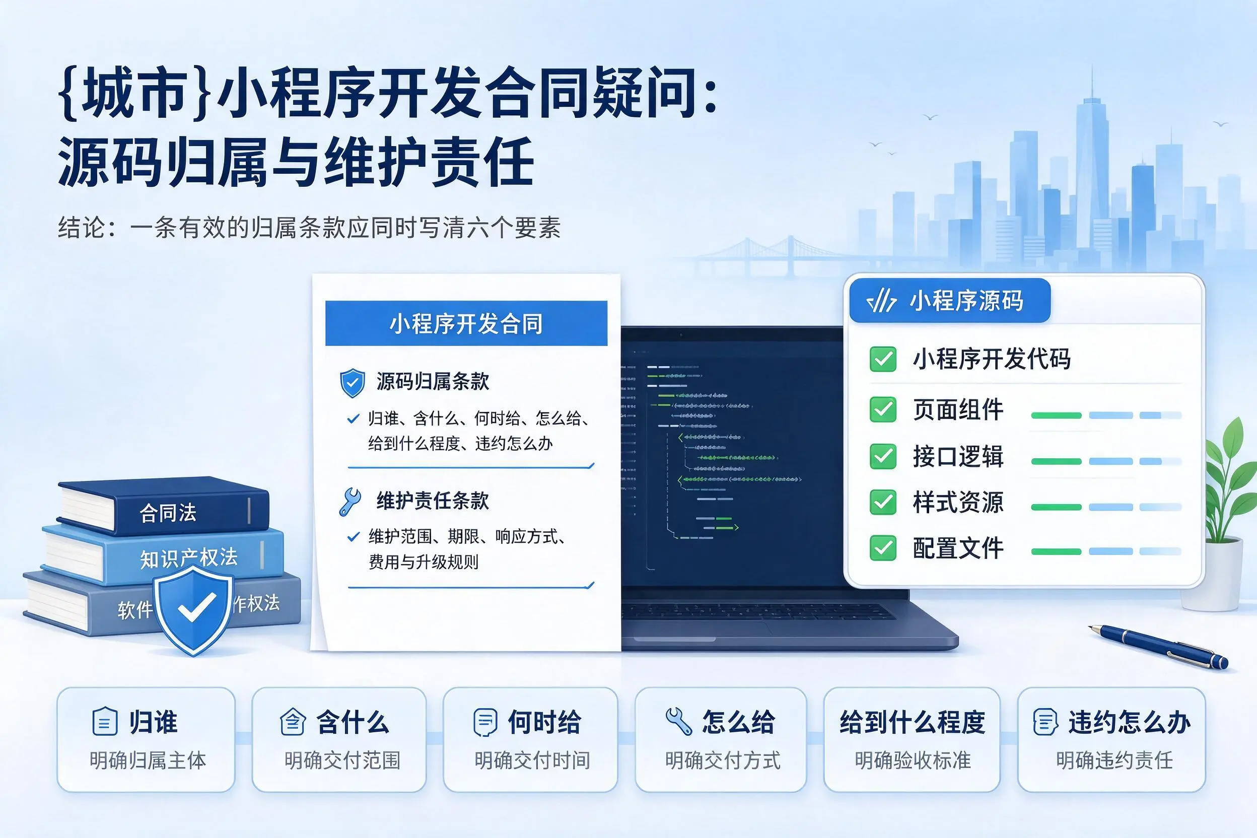 芜湖小程序开发合同疑问:源码归属与维护责任