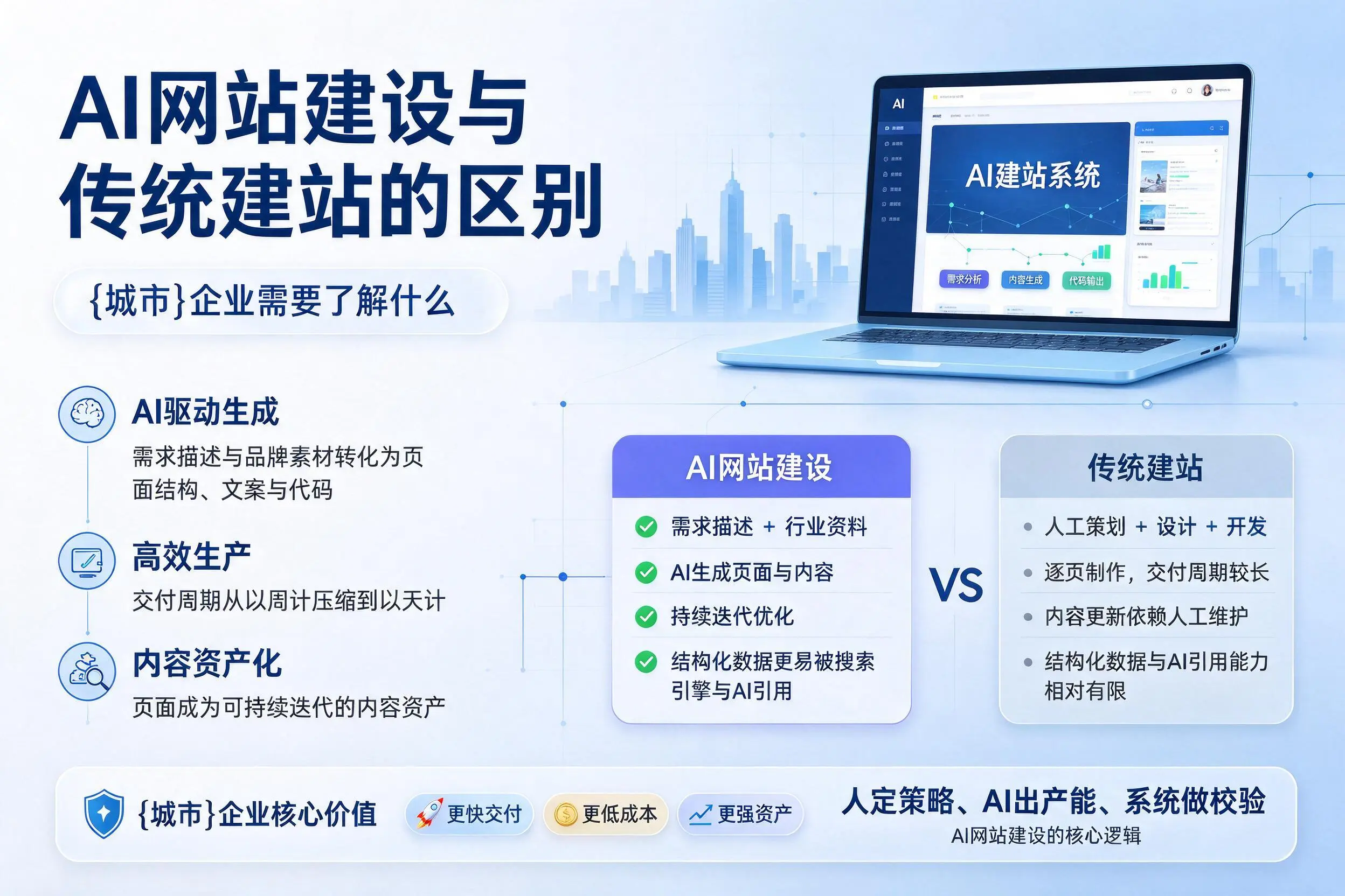 AI网站建设与传统建站的区别,芜湖企业需要了解什么