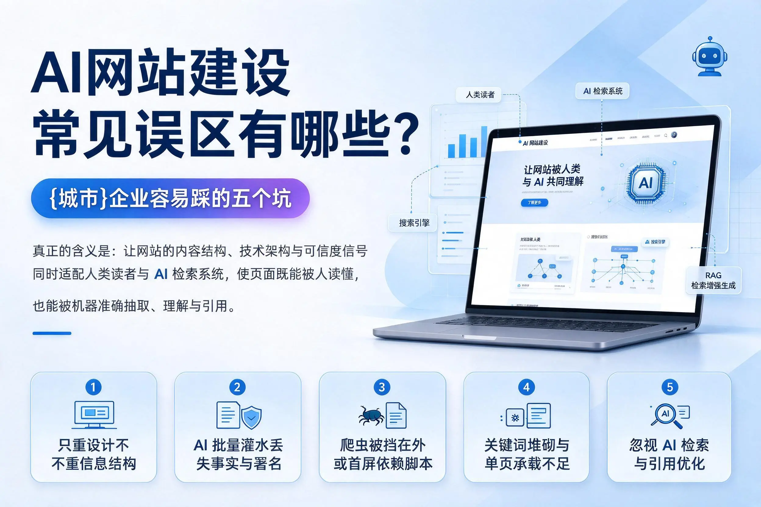 AI网站建设常见误区有哪些?芜湖企业容易踩的五个坑
